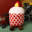 Adorable Festive Christmas Candle Plushie with Legs | Cozy Winter Room & Tree Decor