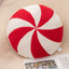 Adorable Festive Swirl Candy Cushion | Soft Winter Sofa Decor