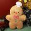 Adorable Christmas Gingerbread Man Plushie with Chef Hat & Bowtie | Festive Holiday Decor