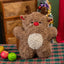Adorable Festive Deer Cushion with Antlers & Red Nose | Soft Sofa Decor