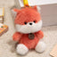 Cute Fox Plush Keychain & Bag Charm - Soft Cartoon Stuffed Pendant