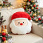 Adorable Festive Santa Claus Head Cushion | Soft Winter Sofa Decor