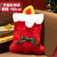 Adorable Festive Christmas Candle Cushion with Flame | Soft Winter Sofa Decor