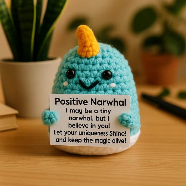 Handmade Positive Narwhal Main Image
