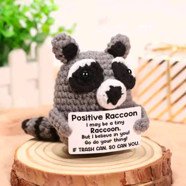 Handmade Positive Raccoon Hover Image