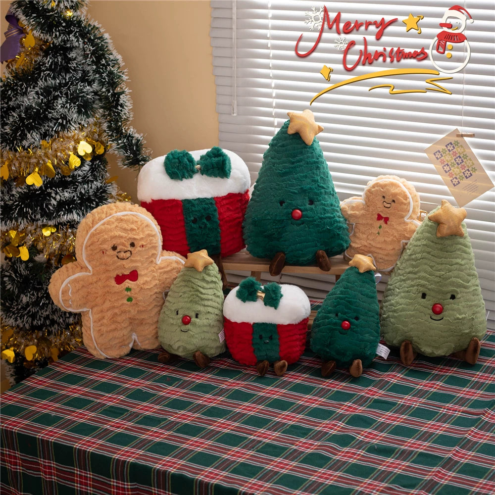 Adorable Festive Christmas Tree Plushie with Legs | Soft Winter Room & Sofa Decor