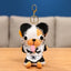 Cute Yellow Puppy Dog Plush Keychain in Maid Costume - Soft Stuffed Pendant
