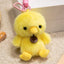 Cute Yellow Chick Plush Keychain & Bag Charm - Soft Cartoon Stuffed Pendant