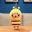 Cute Yellow Puppy Dog Plush Keychain in Bumblebee Costume - Soft Stuffed Pendant