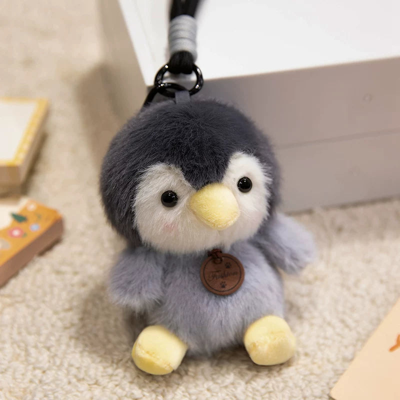 Cute Penguin Plush Keychain & Bag Charm - Soft Cartoon Stuffed Pendant