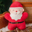Adorable Festive Santa Cushion with Big Beard & Red Nose | Soft Sofa Decor