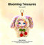 Cute Blooming Treasures Plush Keychain & Bag Charm - Kawaii Stuffed Pendant