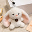 Cute Bunny Rabbit Plush Keychain & Bag Charm - Soft Cartoon Stuffed Pendant