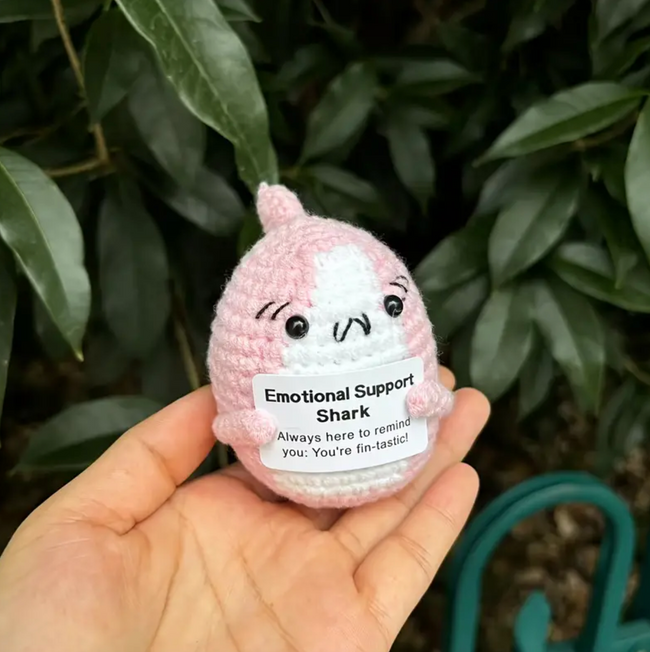 Handmade Emotional Support Shark Shelly Hover Image