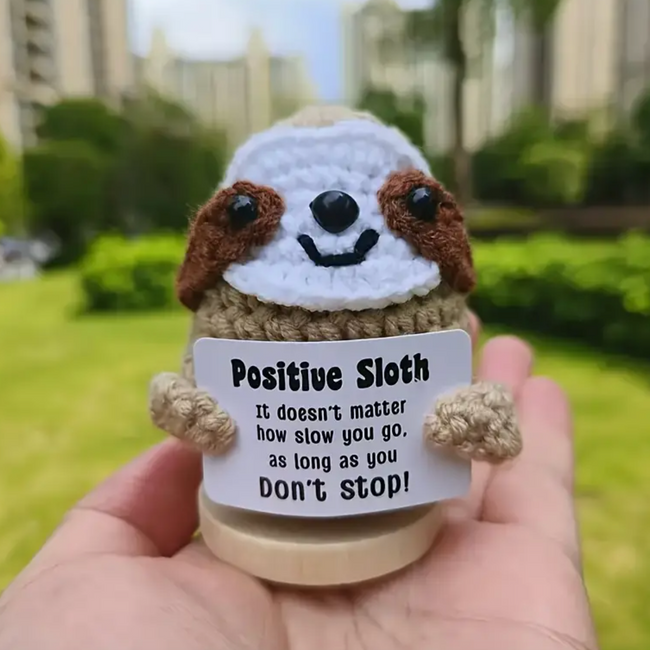 Handmade Positive Sloth Hover Image