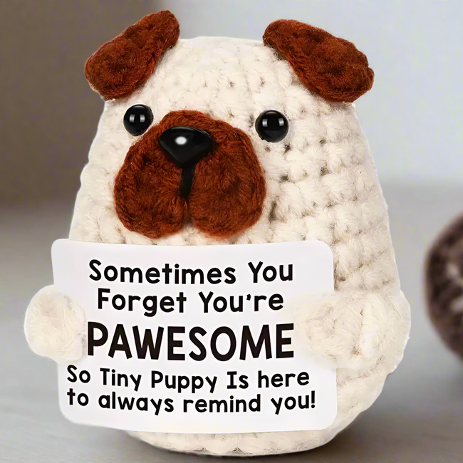 Handmade Positive Tiny Puppy Hover Image