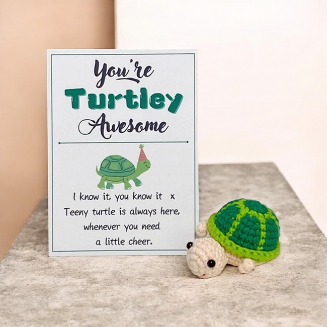 Handmade You Are Turtley Awesome Teeny Turtle Hover Image